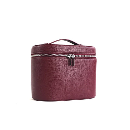 Large PU Leather Cosmetic Box - Customizable Travel Makeup Organizer