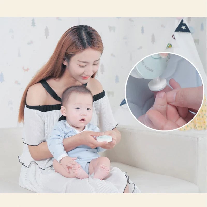 Electric Baby Nail Trimmer 6-in-1 Hygiene Kit Infant Manicure Set