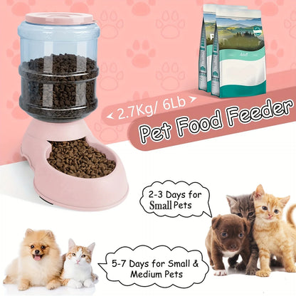 Large Capacity Automatic Pet Feeder Water Dispenser Station