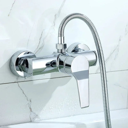 Wall Mounted Hidden Shower Faucet Hot Cold Water Mixing Valve