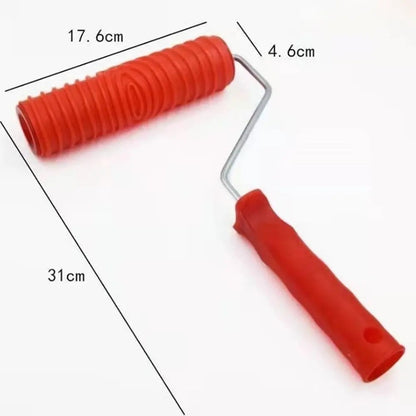 Wood Grain Pattern Paint Roller with Handle - DIY Texture Tool