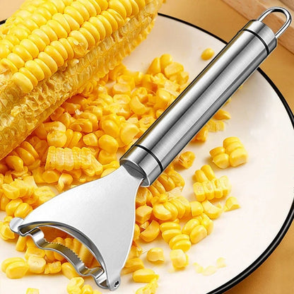 Stainless Steel Serrated Corn Peeler Stripper Cob Shaver Tool