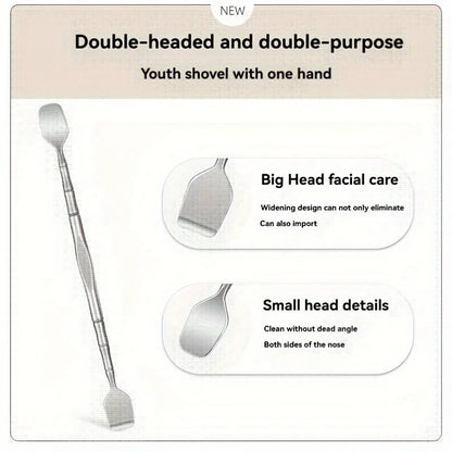 Double-Ended Blackhead Remover Tool - Facial Pore Cleanser & Exfoliator