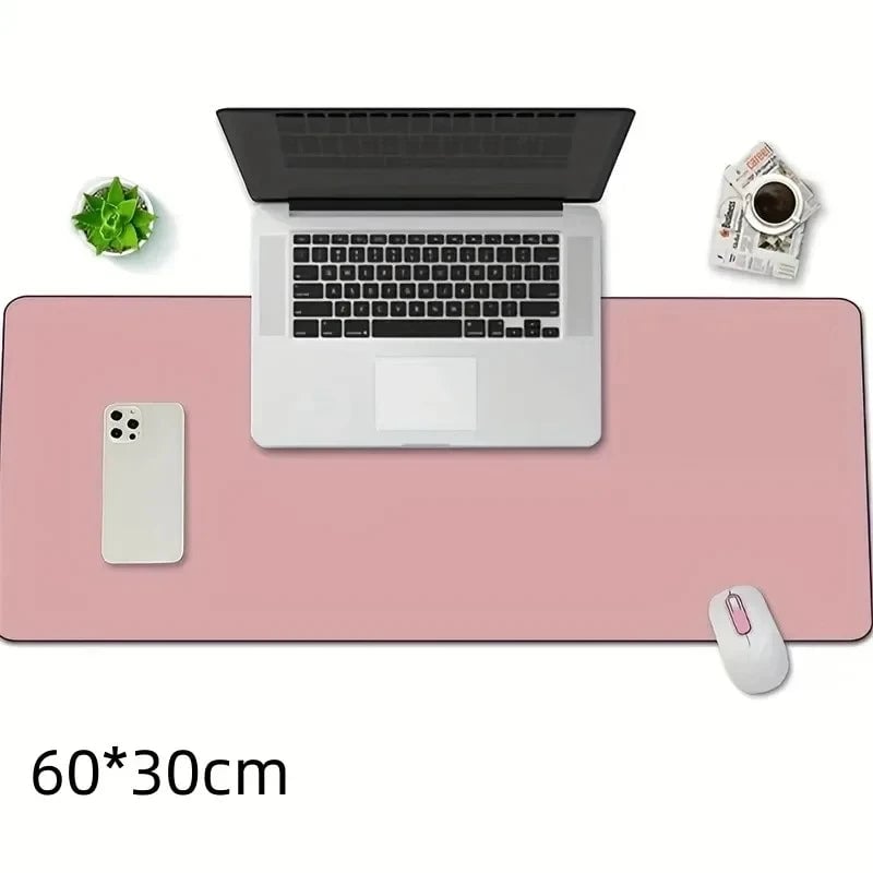 Large Office Desk Pad 600x300mm PU Leather Waterproof Mouse Mat