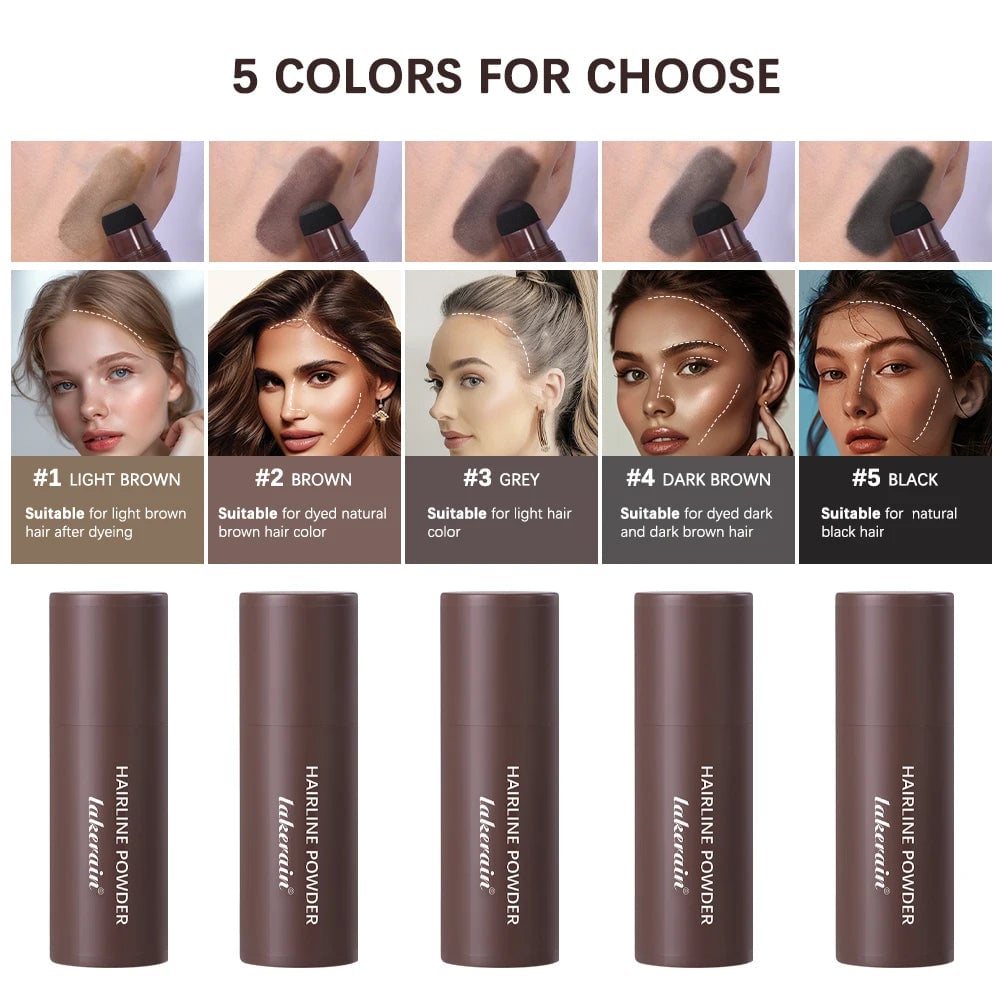 Waterproof Hair Shadow Powder Root Cover Up Black Brown Hairline