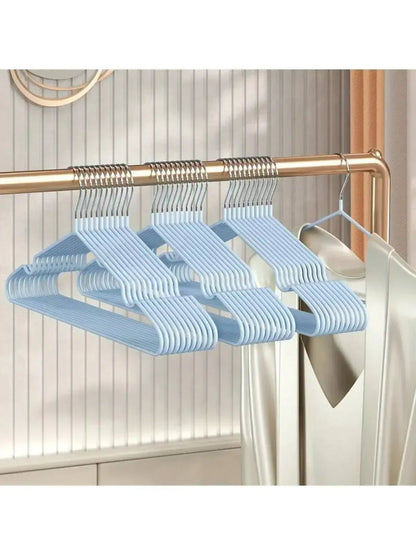 10pcs Metal Traceless No Slip Clothes Hangers Space Saver