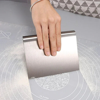 Stainless Steel Cake Scraper Spatula - Buttercream Smoother Tool
