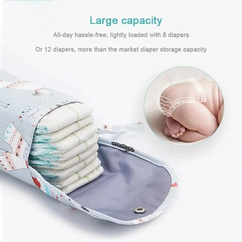 Waterproof Baby Diaper Bag Wet Dry Compartment Stroller Organizer