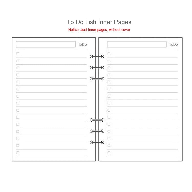 A5 A6 A7 Spiral Notebook Refill Pages 45 Sheets Line Dot Grid Paper