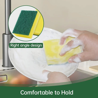 20Pcs Double-Sided Scouring Pads Kitchen Sponge Scrub Cleaning Set