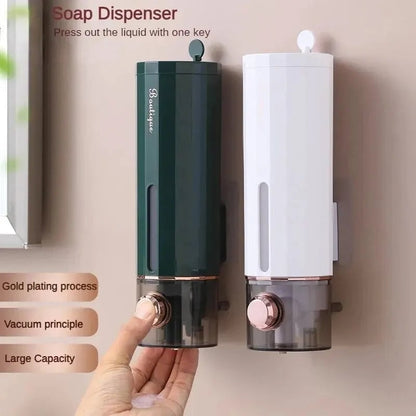 Non-Perforating Wall Mount Soap Dispenser - Multi-Use Press Pump