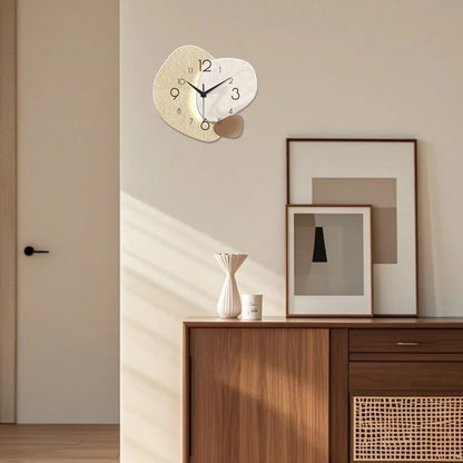 Silent Quartz Wall Clock - Modern Minimalist Design for Living Room