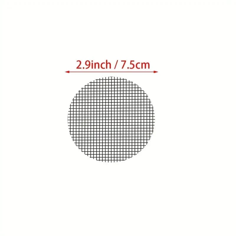 50pk Round Drainage Hole Screen Mats - Plant Pot Filter Guards