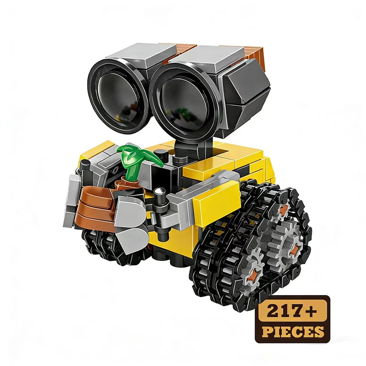 217Pcs Space Mini Robot MOC Building Blocks - Sci-Fi Tracked Bot Model