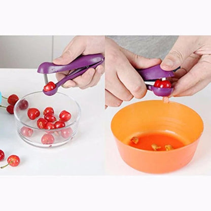 Cherry Pit Remover Tool - Stainless Steel Olive Seed Kitchen Gadget