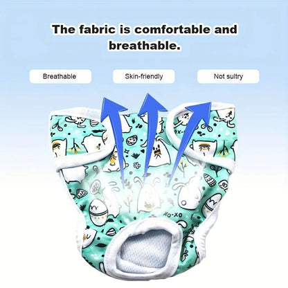 Reusable Washable Dog Diapers - Leak Proof Absorbent Pet Pants