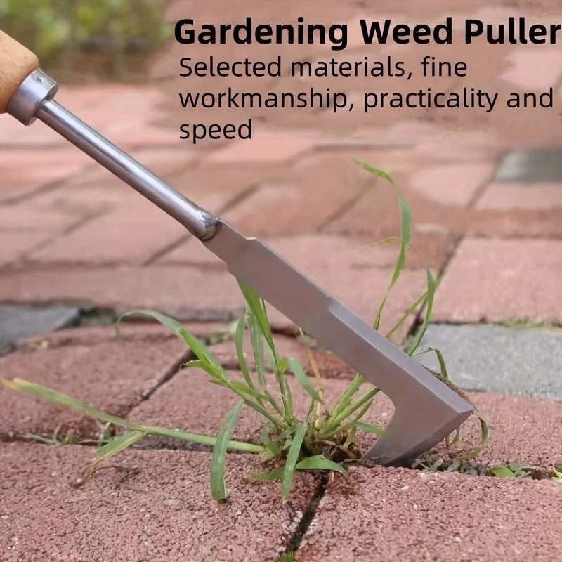 Stainless Steel L Shaped Gap Weeding Tool - Precision Garden Hand Tool
