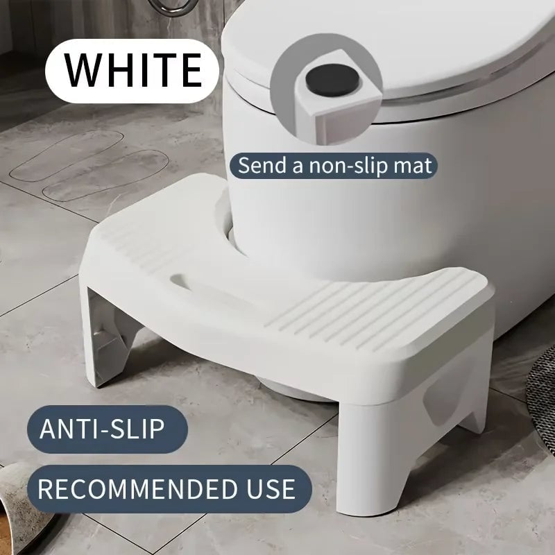 Ergonomic Toilet Footstool - Adult & Kids Squatting Aid Comfort Stool
