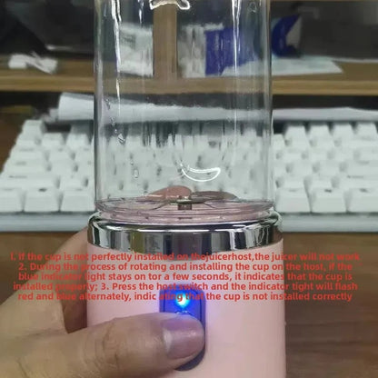 6-Blade Electric Portable Blender Bottle - Juice Smoothie Maker