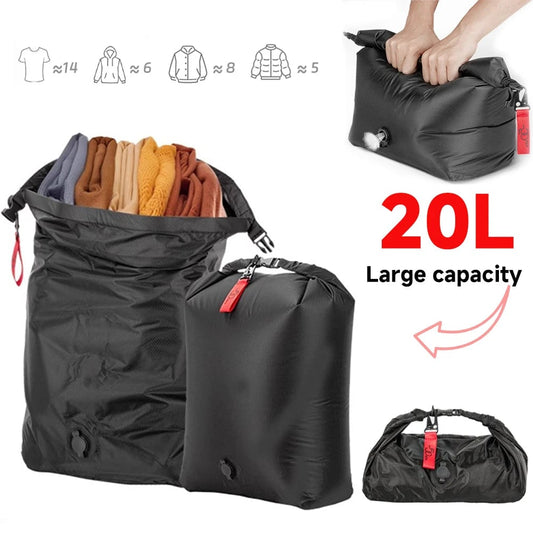 Large Waterproof Vacuum Compression Storage Bag for Travel Luggage