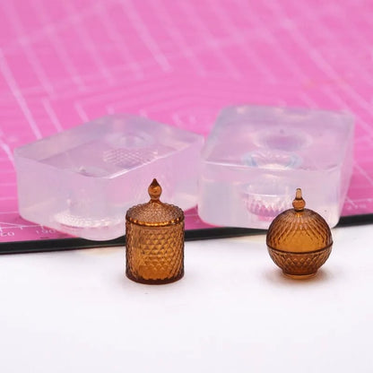 Mini Food Jar Silicone Mold - Dollhouse Kitchen DIY UV Resin Casting