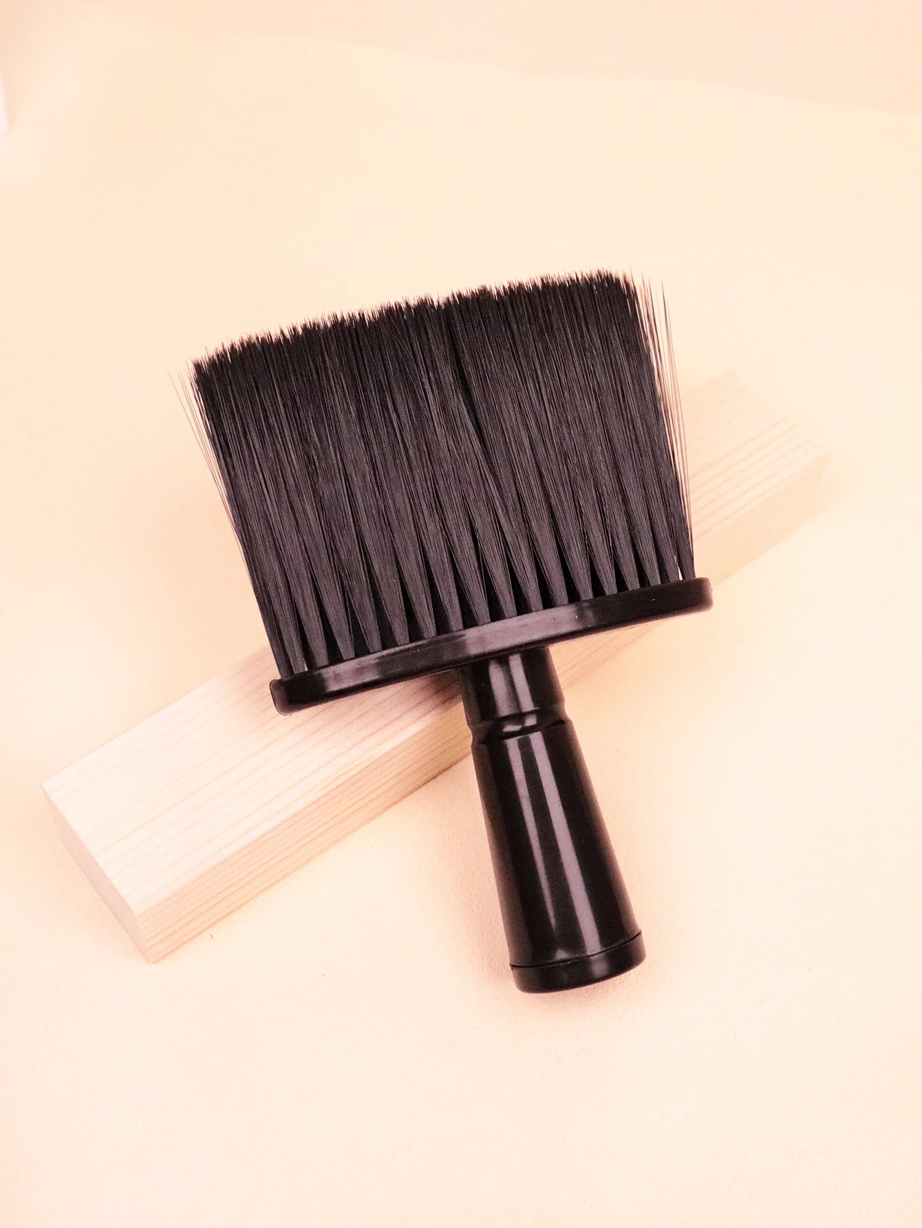 Professional Soft Bristle Hair Cleaning Brush - Black Real Hair