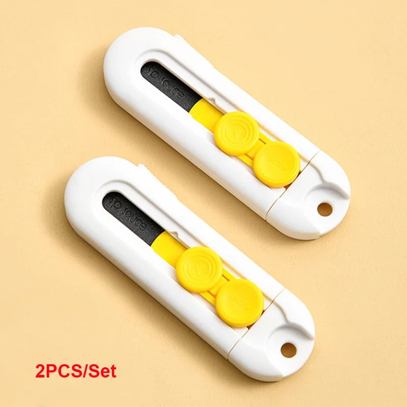 Magnetic Mini Box Cutter - Portable Folding Knife Replaceable Blade