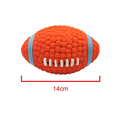 Natural Latex Dog Balls Anti-Bite Squeaky Chew Toys Small Large Dogs