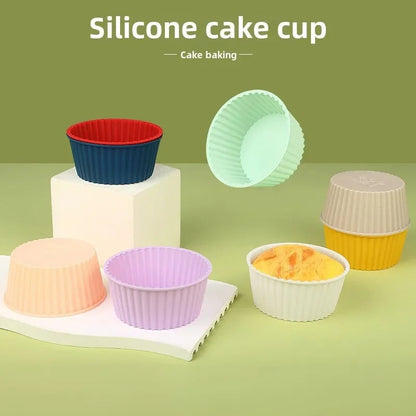Silicone Air Fryer Cake Mold - Reusable Oven Baking Bowl Pudding