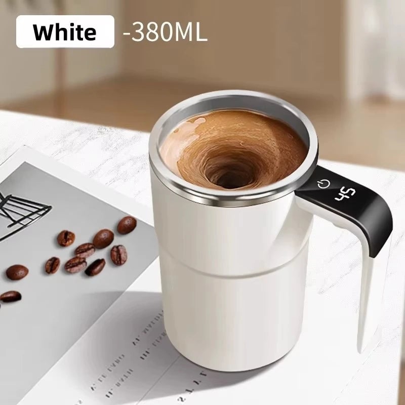 380ml USB Rechargeable Self Mixing Coffee Mug Electric Waterproof