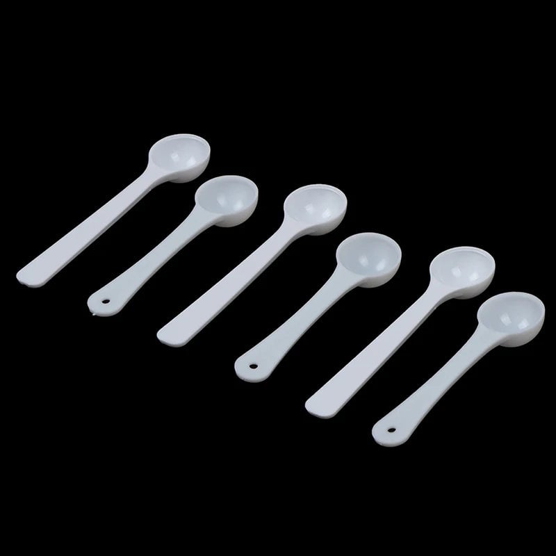 1g Plastic Measuring Scoops - 20PCS Food Medicine Milk Spoons