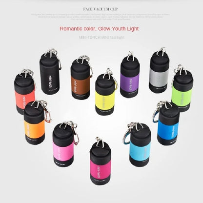 LED Micro Pocket Flashlight USB Rechargeable Waterproof Keychain