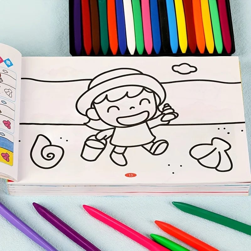 Chinese Kids Coloring Book - Entry Level Drawing & Painting Doodle