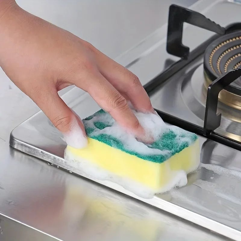20Pcs Double-Sided Scouring Pads Kitchen Sponge Scrub Cleaning Set