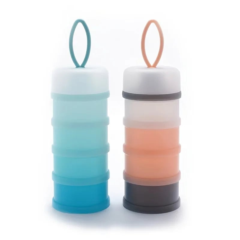 4-Grid Baby Formula Dispenser - BPA-Free Milk Powder Storage Container