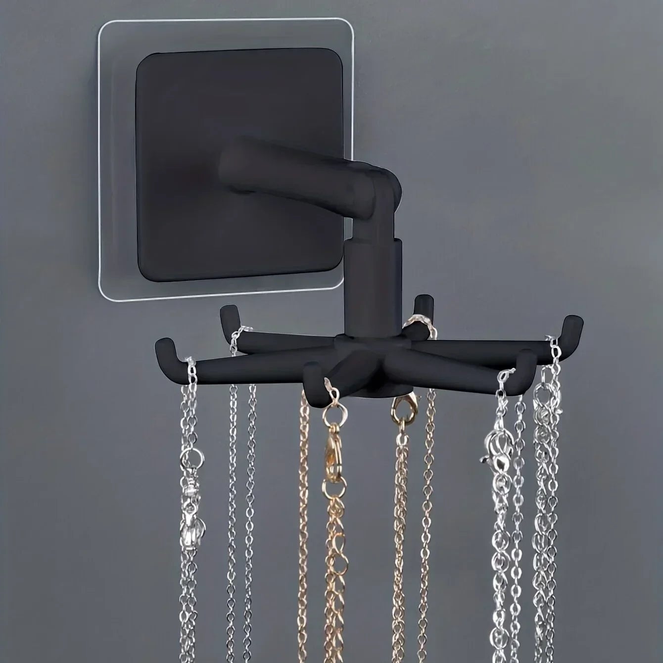 360° Rotatable Wall Mounted Kitchen Hook - 6 Claw PP Punch Free