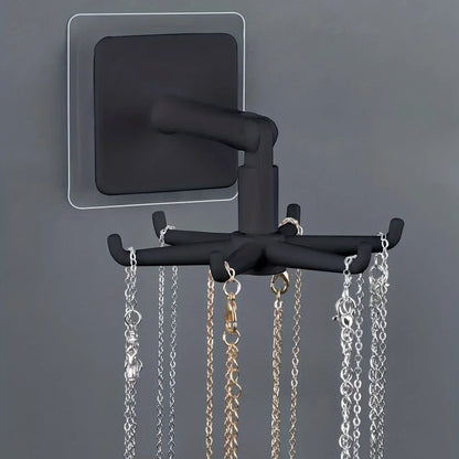 360° Rotatable Wall Mounted Kitchen Hook - 6 Claw PP Punch Free
