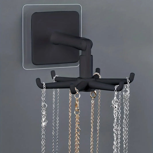 360° Rotatable Wall Mounted Kitchen Hook - 6 Claw PP Punch Free