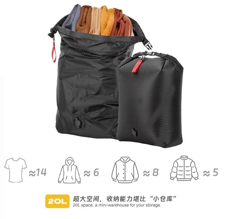 Large Waterproof Vacuum Compression Storage Bag for Travel Luggage