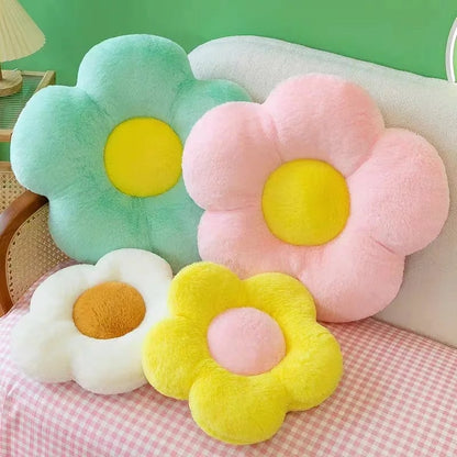 Round Thick Soft Nap Cloth Floor Cushion - Winter Chair Pillow