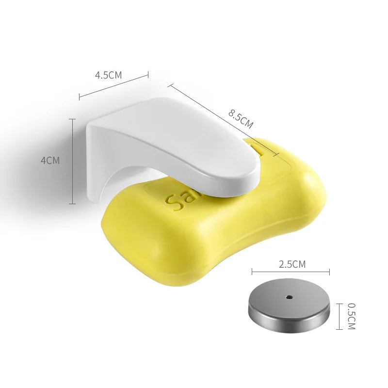 Magnetic Punch-Free Soap Holder with Drain Design - Bathroom Wall