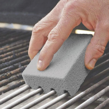BBQ Grill Cleaning Brick - Handheld Stone Scraper for Barbecue