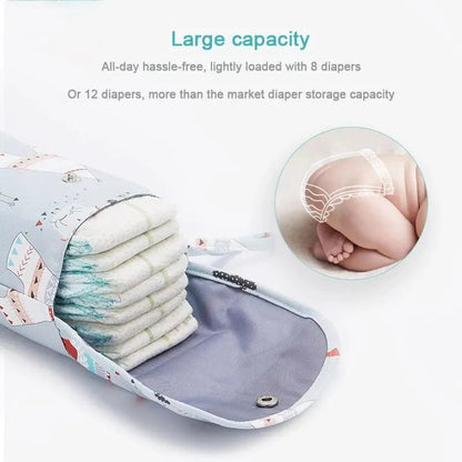 Waterproof Baby Diaper Bag Organizer with Wet Dry Compartments