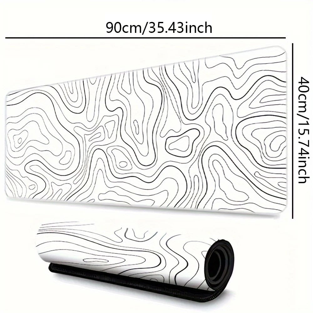 Large Gaming Mouse Pad - Extended Desk Mat with Stitched Edges