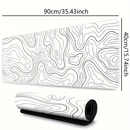 Large Gaming Mouse Pad - Extended Desk Mat with Stitched Edges