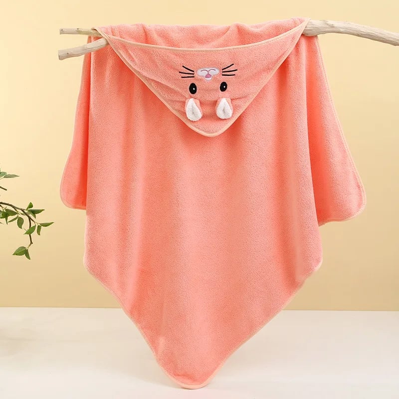 Ultra-Soft Bamboo Baby Bath Towel & Swaddle Wrap Newborn Blanket