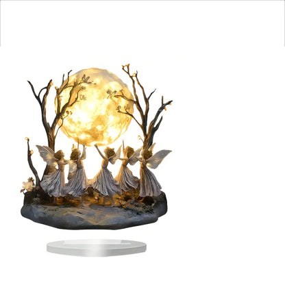 Fairy Moon Dance Ornament - Graceful Desktop Home Decoration
