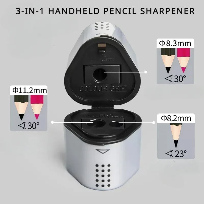 Faber-Castell Grip Trio 3-in-1 Manual Pencil Sharpener