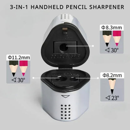 Faber-Castell Grip Trio 3-in-1 Manual Pencil Sharpener