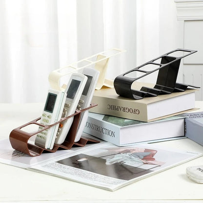 Multi-Compartment Remote Control Organizer Anti-Slip Storage Rack